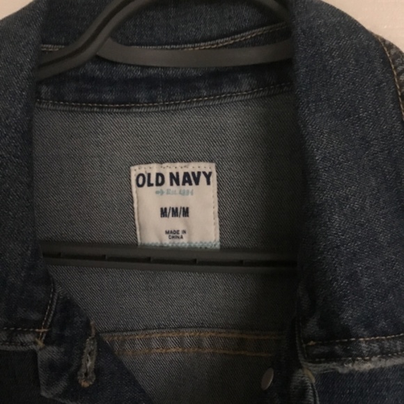 New Slightly Distressed Denim Jacket - Picture 2 of 8